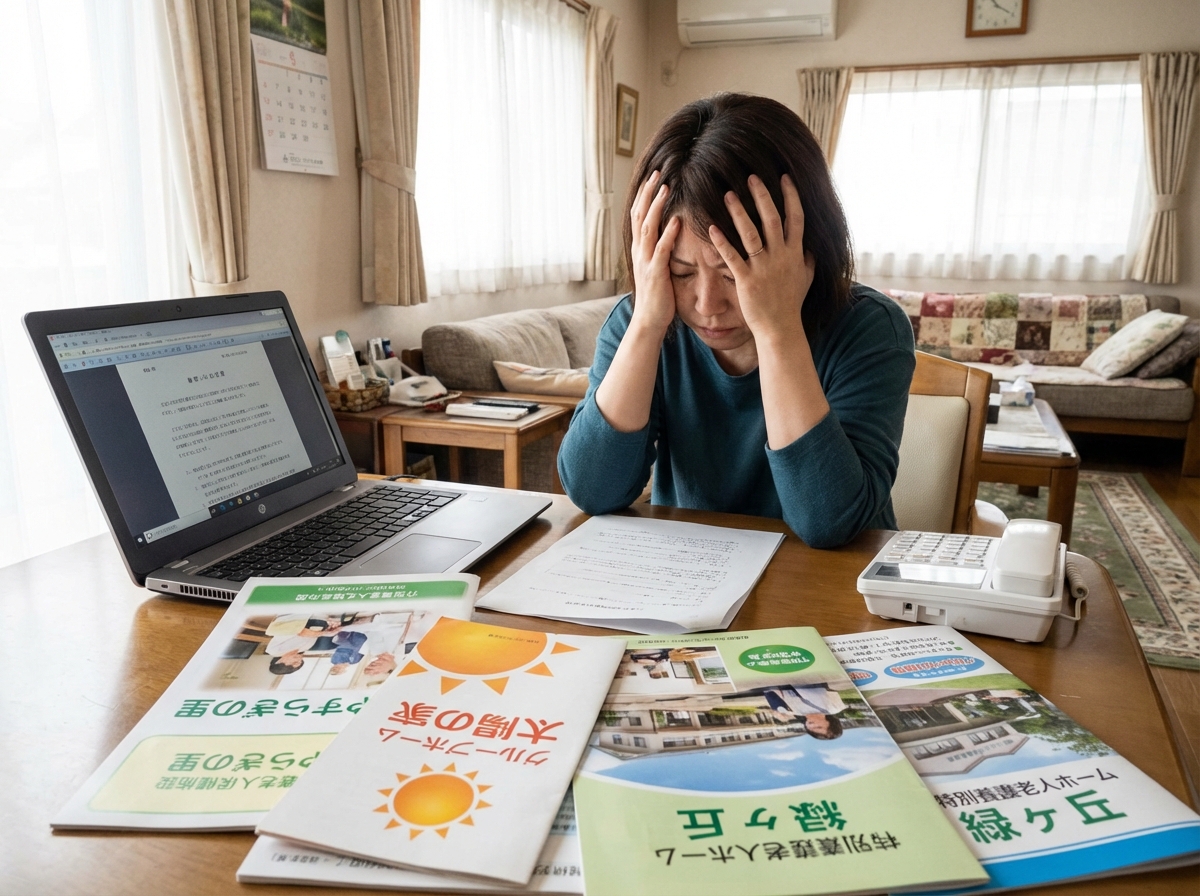 成年後見人として施設移転の手続きの多さに悩む女性