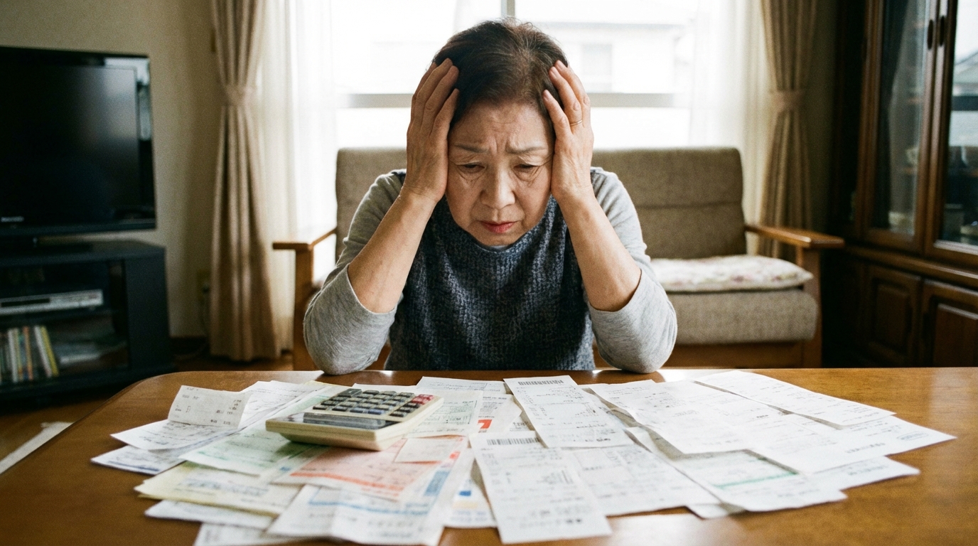 成年後見制度の継続的な費用負担に悩む様子